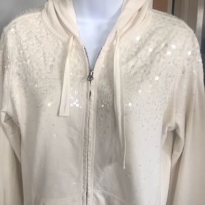 Lucky Brand Women’s Zip Up Sweat jacket  SZ M